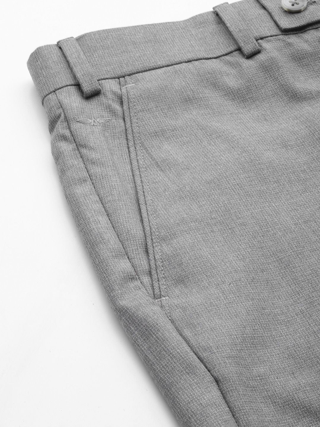 Park Avenue Men Solid Smart Fit Low-Rise Formal Trousers
