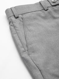 Park Avenue Men Solid Smart Fit Low-Rise Formal Trousers