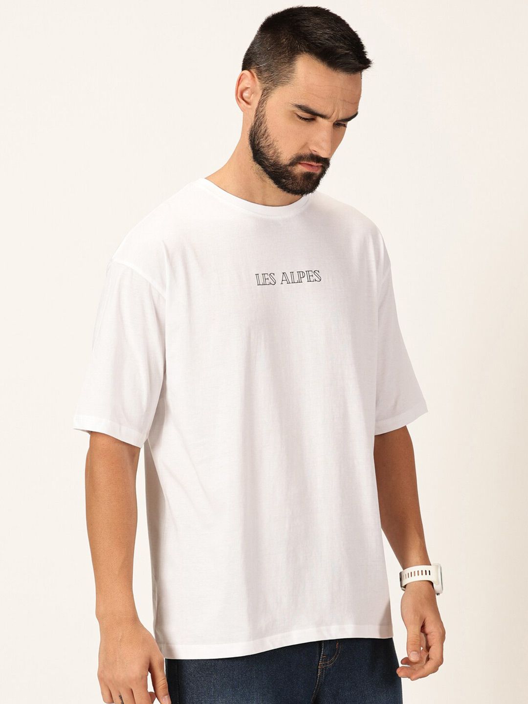 Thomas Scott Graphic Printed Bio Finish Pure Cotton Oversized T-shirt