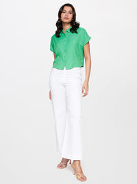AND Spread Collar Extended Sleeves Shirt