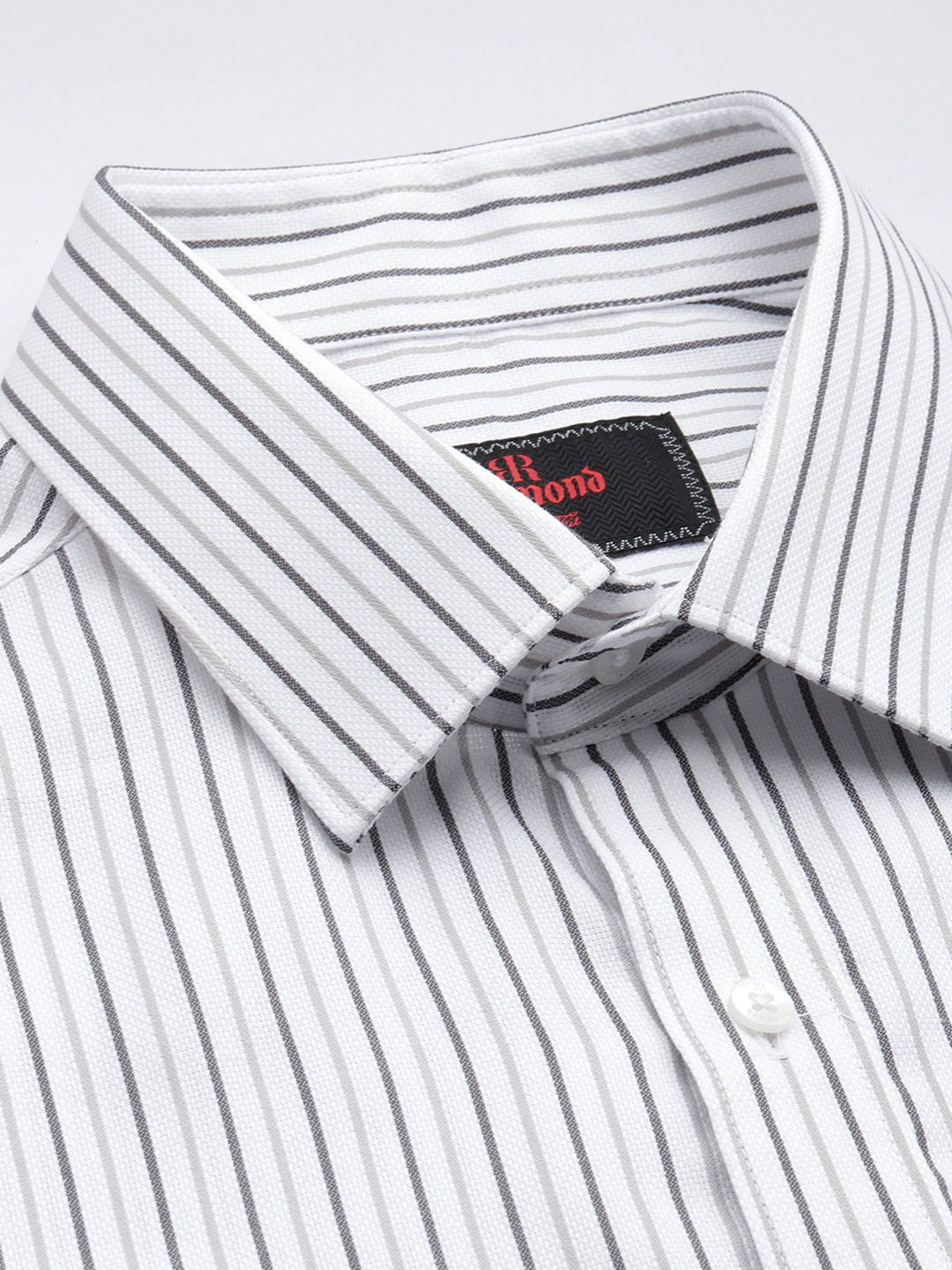 Raymond Pure Cotton Slim Fit Striped Formal Shirt