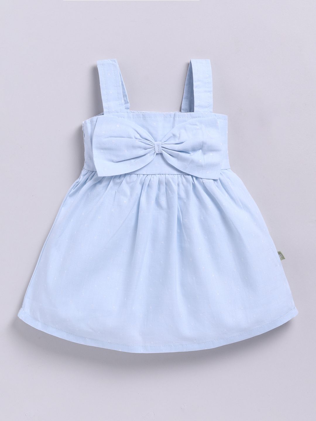 Moms Love Infant Girls Cotton Dobey Work Fit & Flare Dress