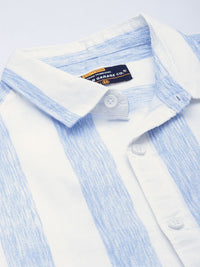 The Indian Garage Co Men Pure Cotton Striped Casual Shirt