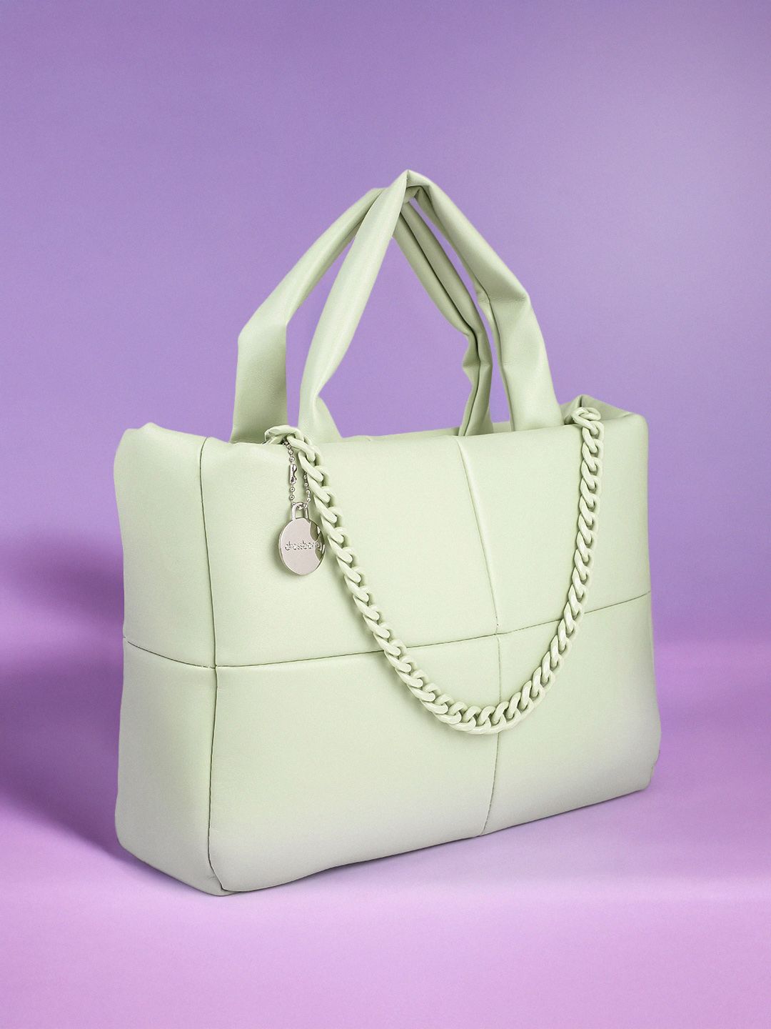 DressBerry Structured Quilted Handheld Bag