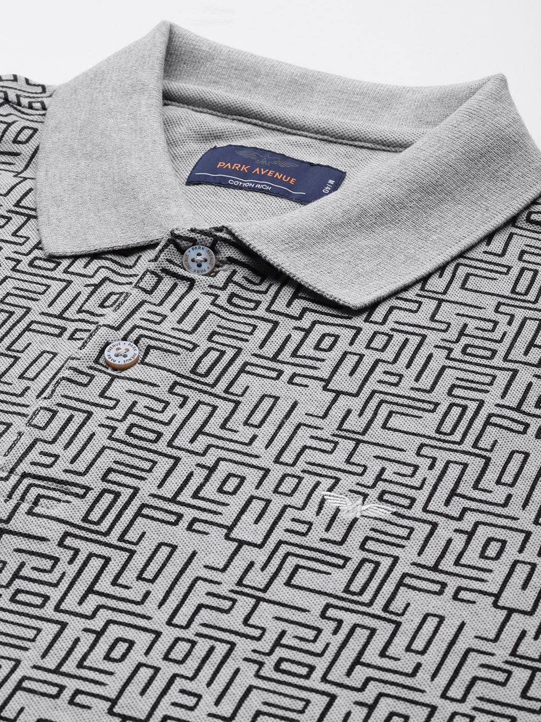 Park Avenue Printed Polo Collar  T-shirt