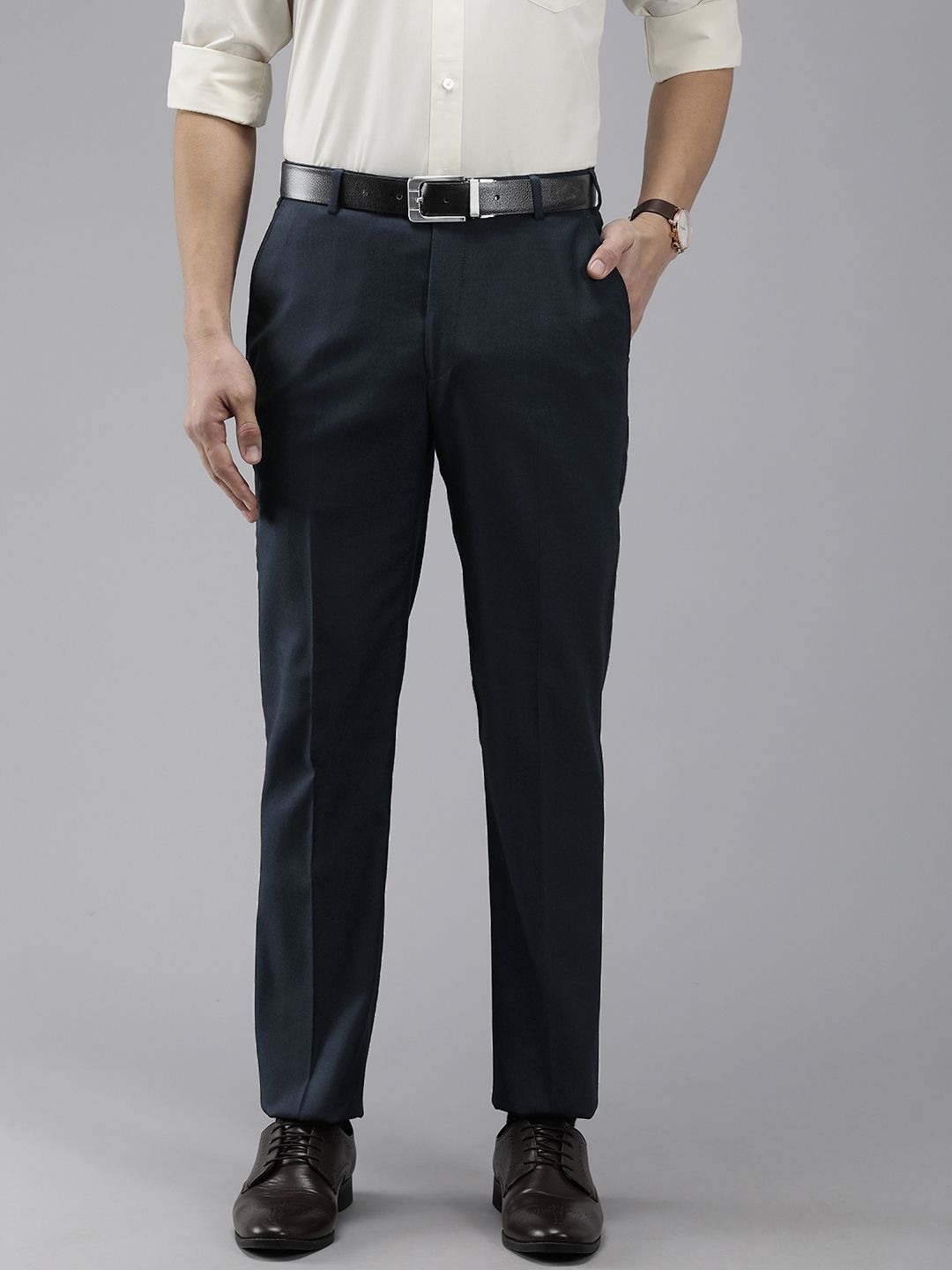 Park Avenue Men Smart Fit Formal Trousers