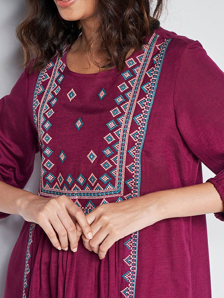 Global Desi Printed A-line Kurti