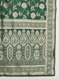 Anouk Women Floral Embroidered Pleated Kurta with Trousers & Dupatta