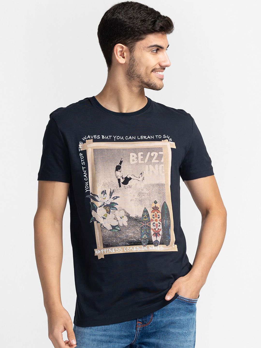 Being Human Graphic Printed Regular Fit T-shirt