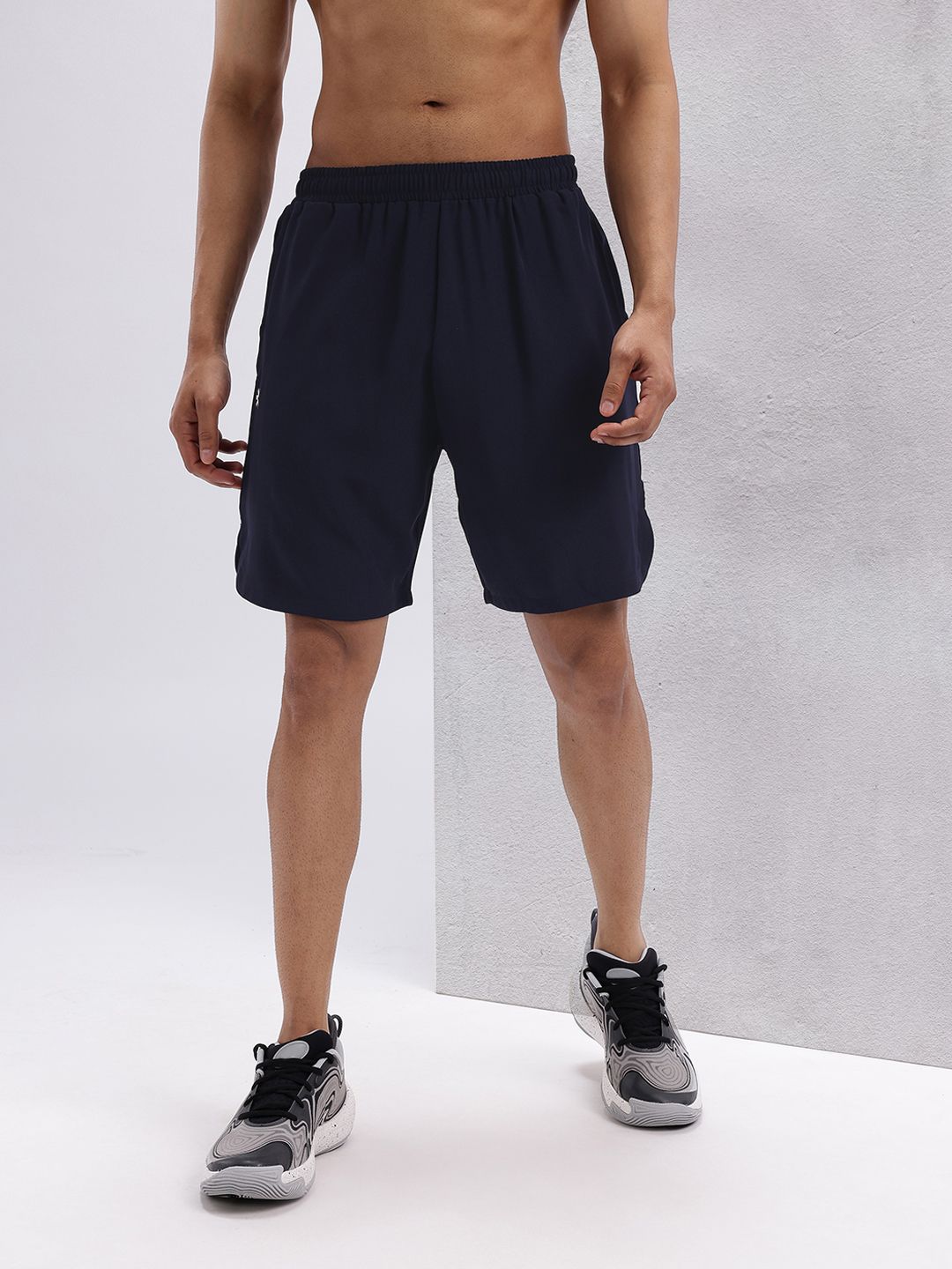 HRX by Hrithik Roshan Men Brand Logo Print Detail Mid-Rise Training Shorts