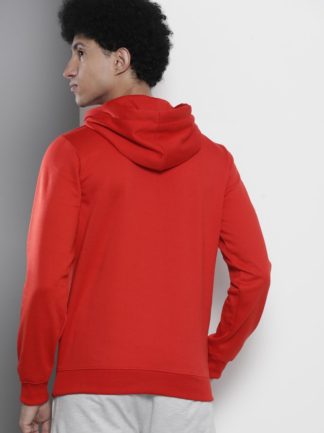 The Indian Garage Co Men Red Hooded Sweatshirt