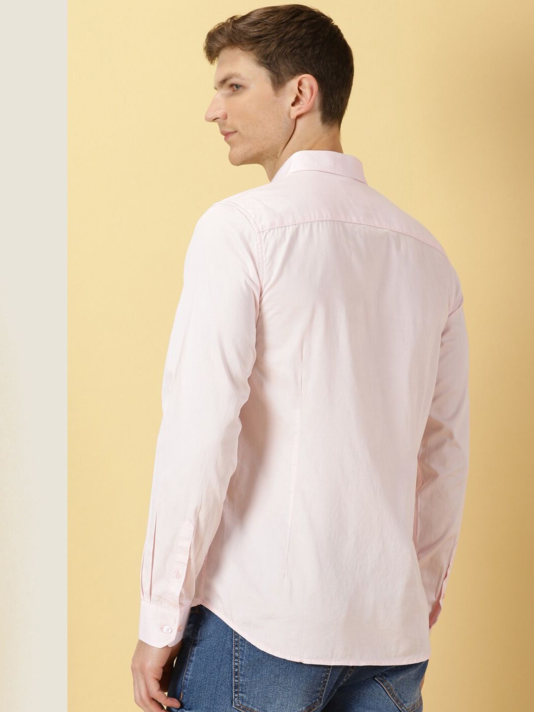 Thomas Scott Classic Slim Fit Spread Collar Casual Shirt
