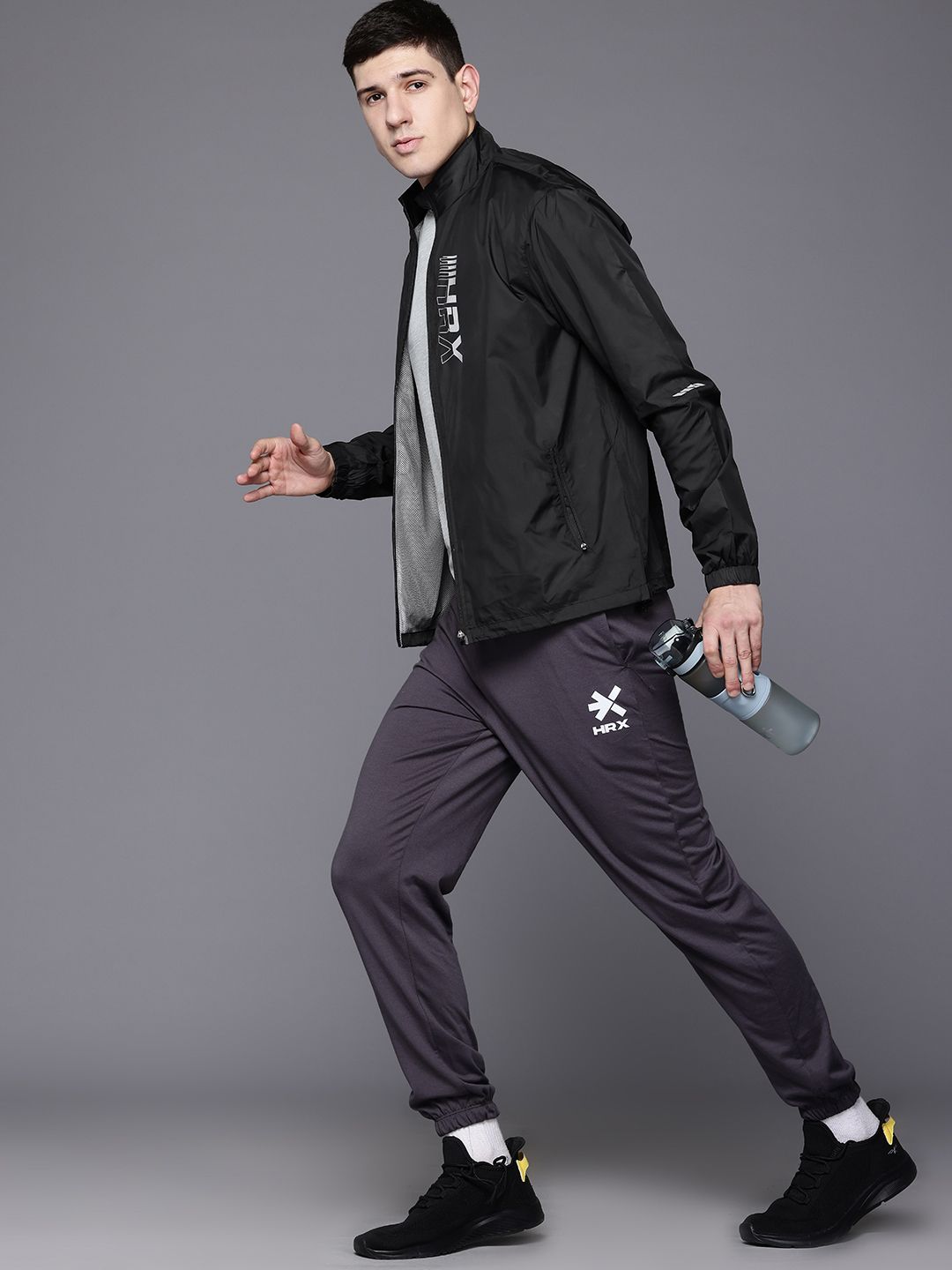 HRX by Hrithik Roshan Rapid-Dry Reflective Detail Running Jacket