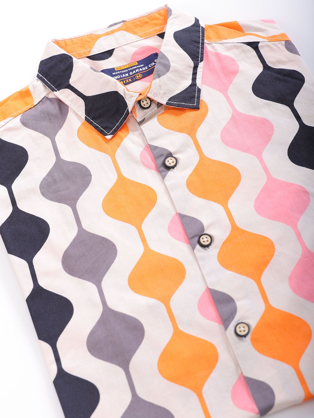 The Indian Garage Co Men Slim Fit Opaque Printed Casual Shirt