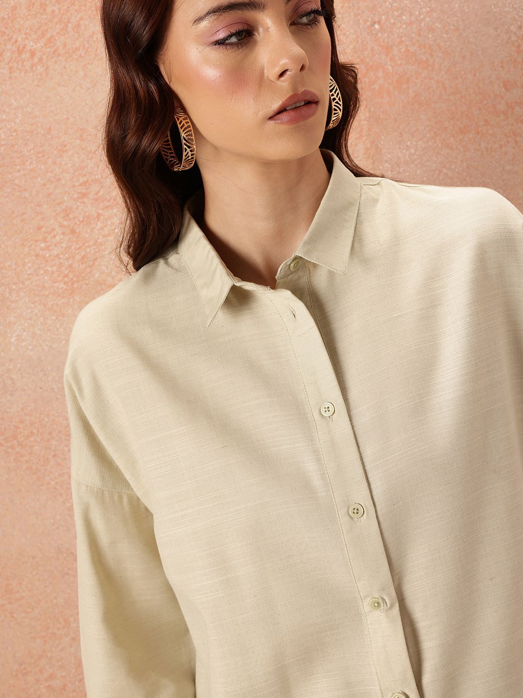 all about you Relaxed Cotton Casual Shirt