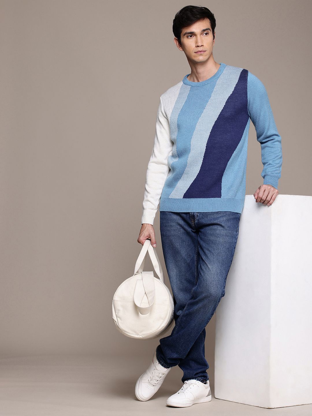 French Connection Colourblocked Pullover Sweaters