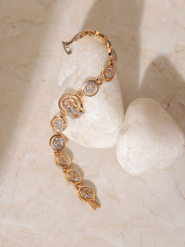 SOHI Gold-Plated Charm Bracelet
