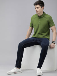 SPYKAR Polo Collar Pure Cotton Slim Fit T-shirt