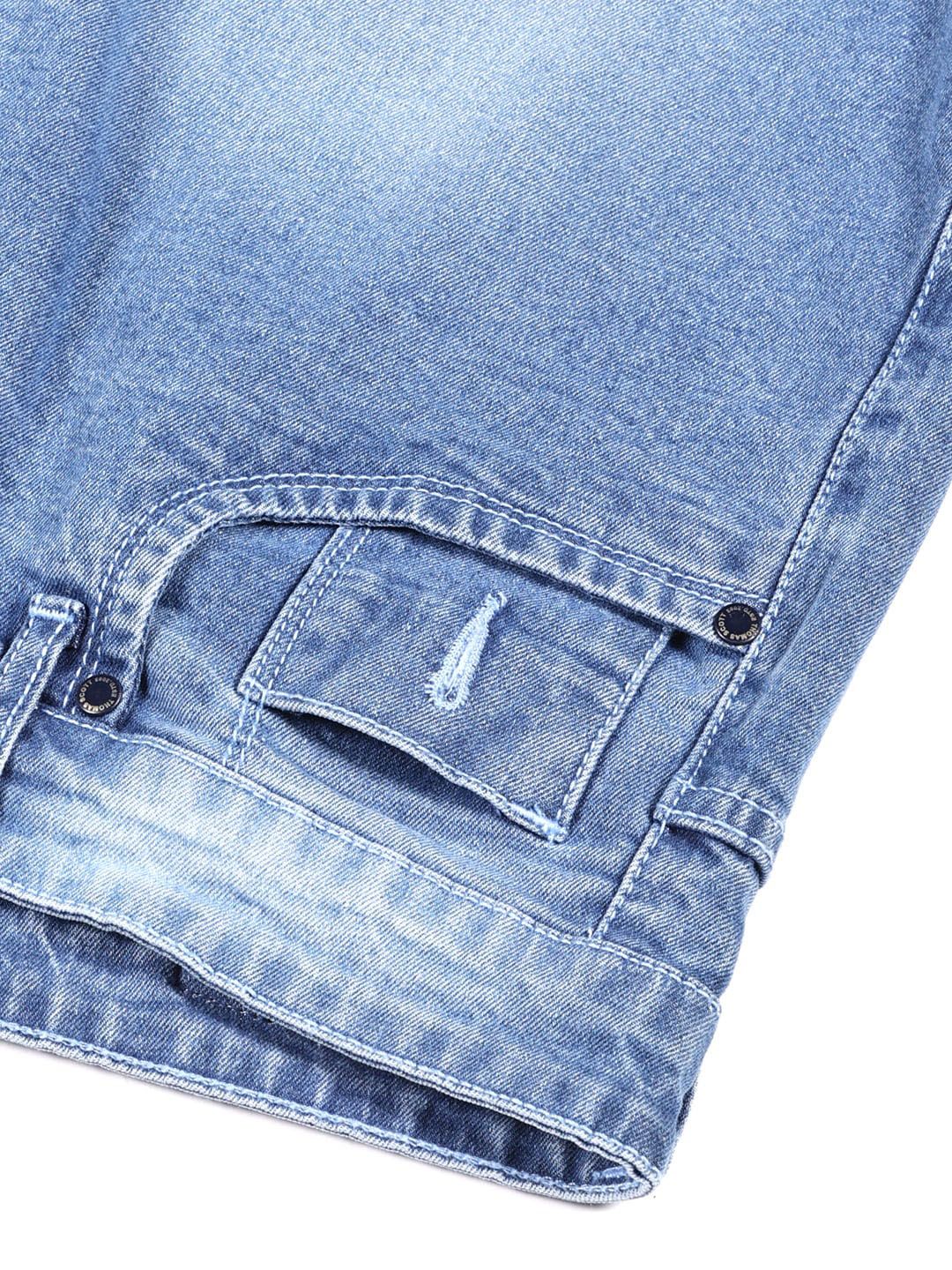 Thomas Scott Men Smart Slim Fit Light Fade Stretchable Jeans