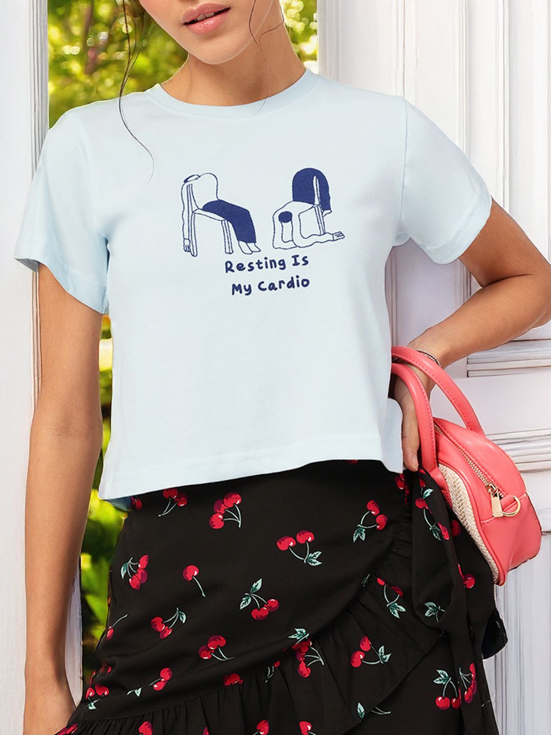 DressBerry Witty & Wondeful Slang Printed Casual Tee