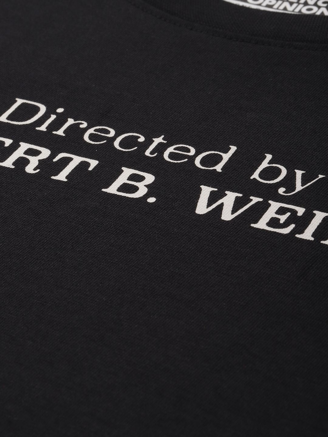 Difference of Opinion Women Typography Printed Boxy T-shirt