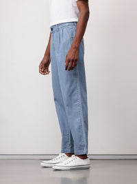 ether Men Chambray Pleated Trousers