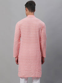 SOJANYA Kolar Mandarin Sulam Kurta Kapas Tulen
