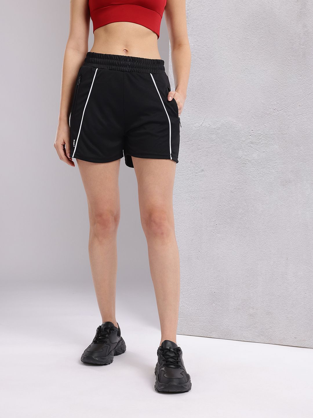HRX by Hrithik Roshan Women Piping Detail Training Shorts