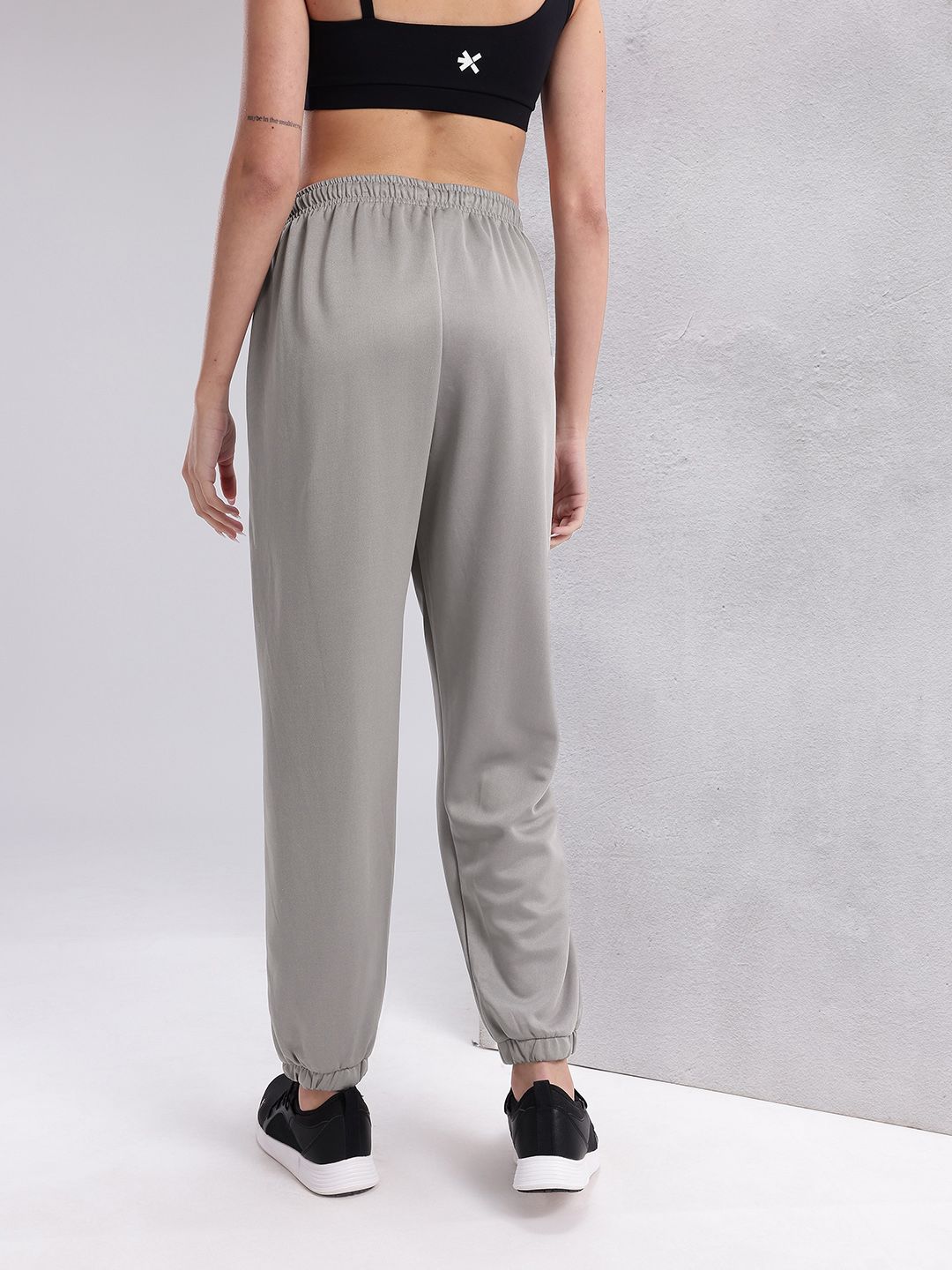 HRX by Hrithik Roshan Women Typography Print Mid-Rise Running Joggers