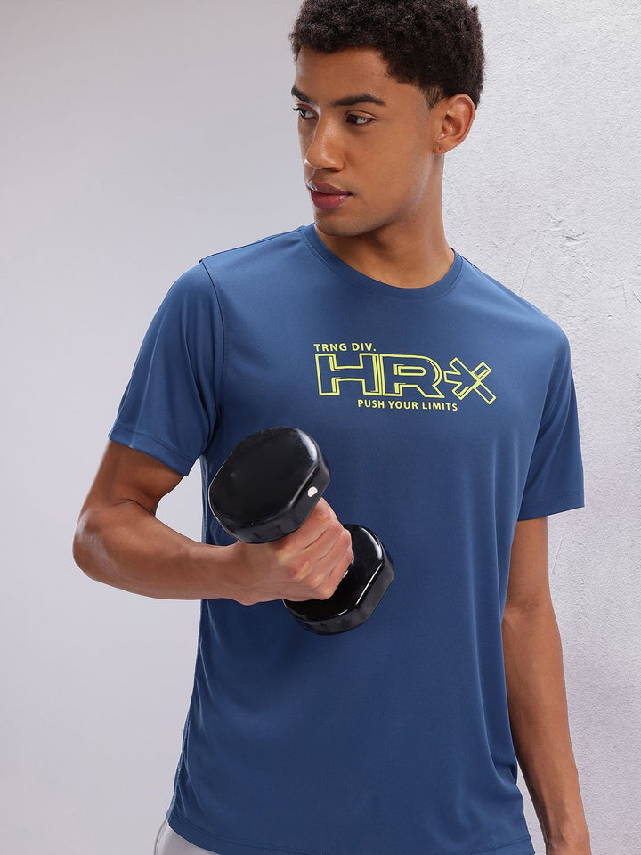 HRX by Hrithik Roshan Brand Logo Print Training T-shirt