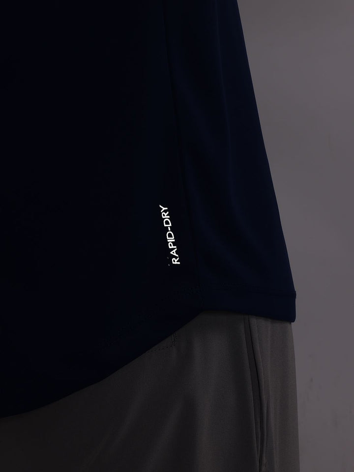 HRX by Hrithik Roshan Typography Print Rapid-Dry Training T-shirt