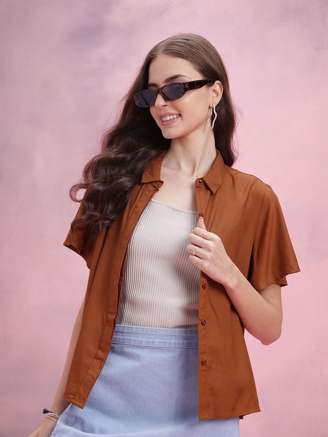 DressBerry Solid Casual Shirt