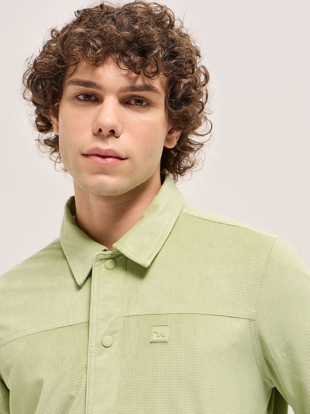 THE BEAR HOUSE Men Solid Spread Collar Tailored Jacket