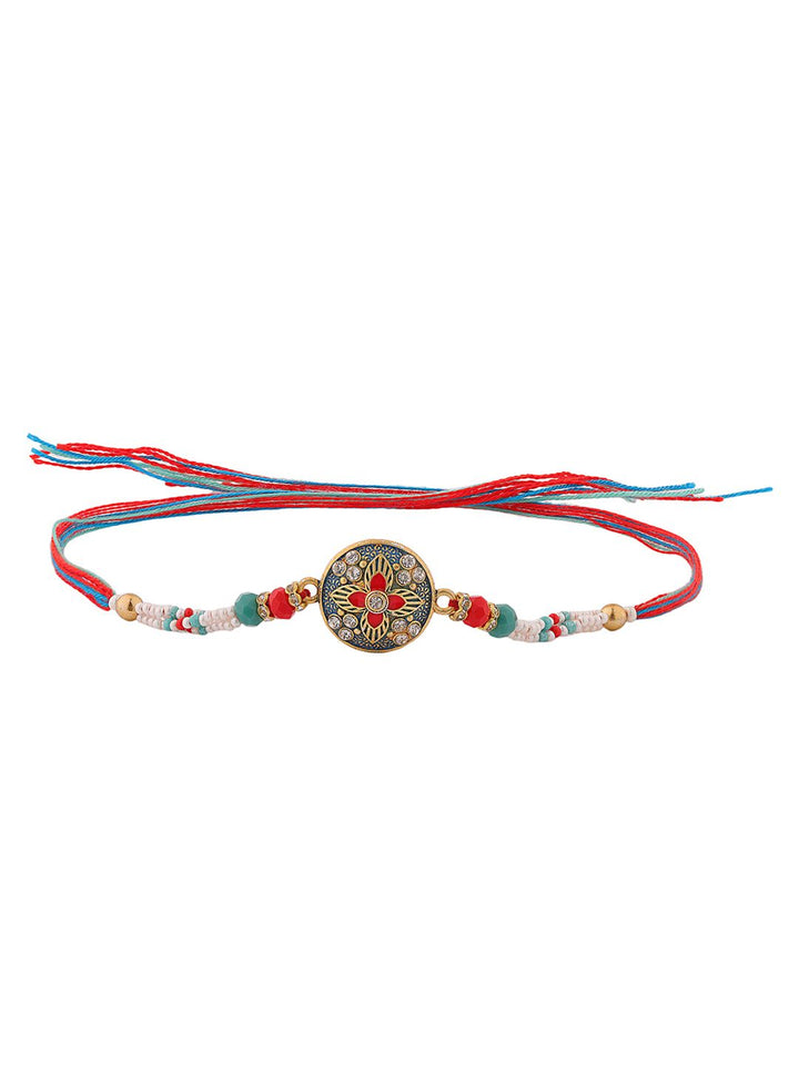 Voylla Vibrant Floral Designer Thread Rakhi