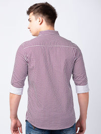SPYKAR Men Classic Striped Cotton Casual Shirt
