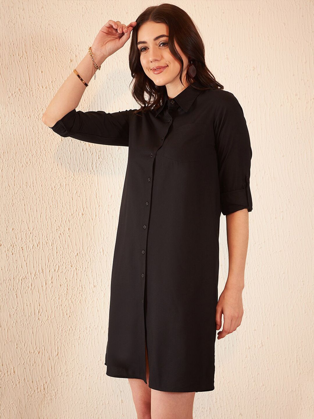 DENNISON Shirt Collar Shirt Dress