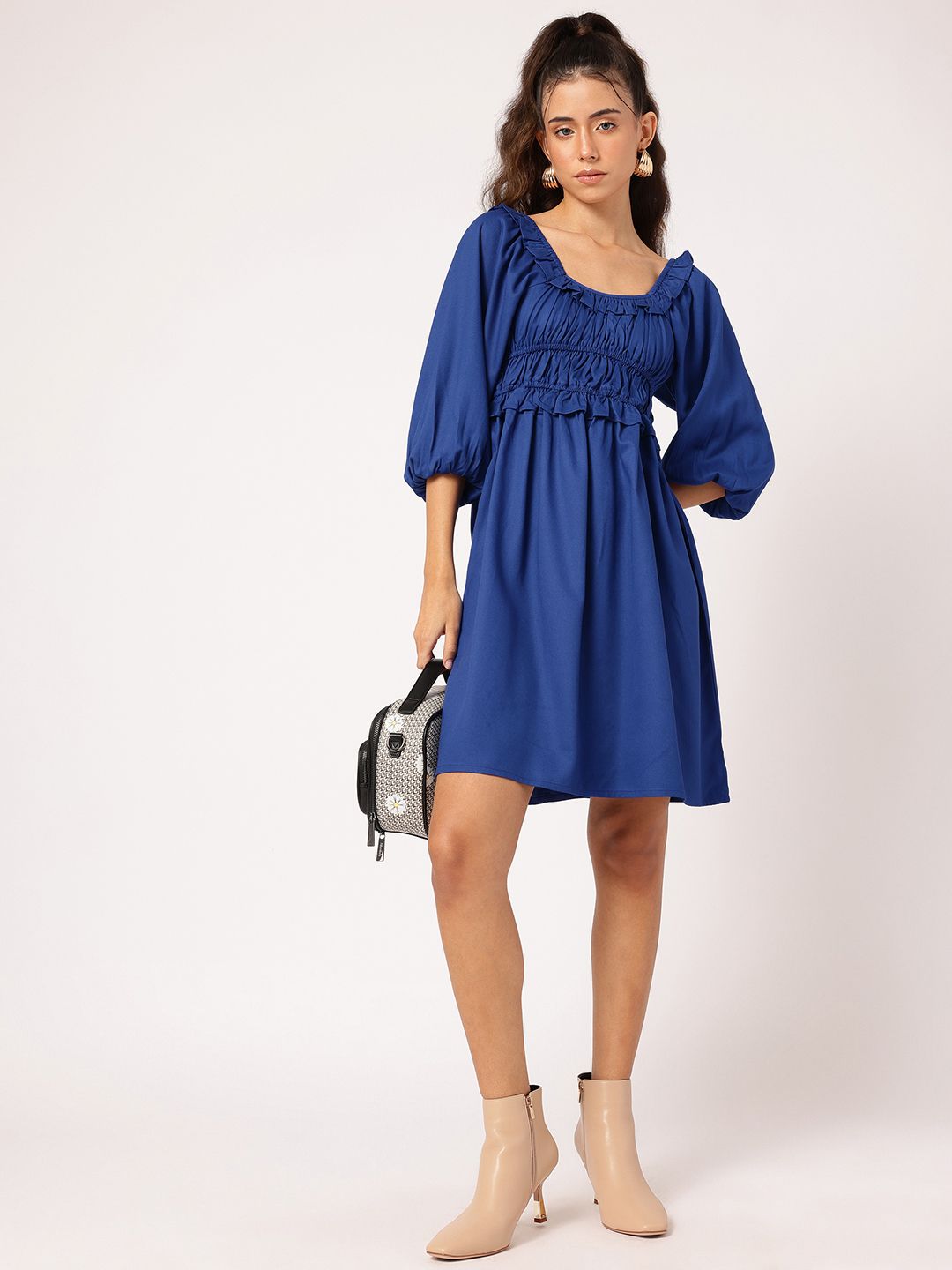 DressBerry Smocked Sweetness A-Line Dress
