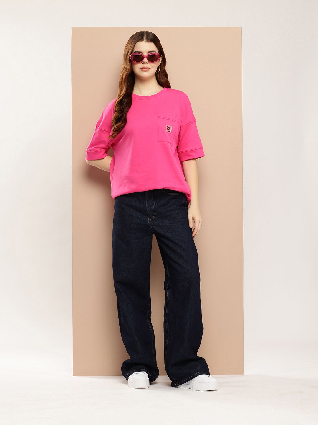 Difference of Opinion Women Oversized Drop Shoulder Ultra Soft Drapey Cotton T-Shirt