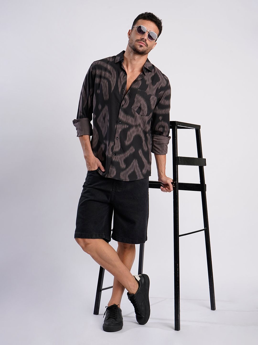 Bene Kleed Men Slim Fit Printed Casual Shirt