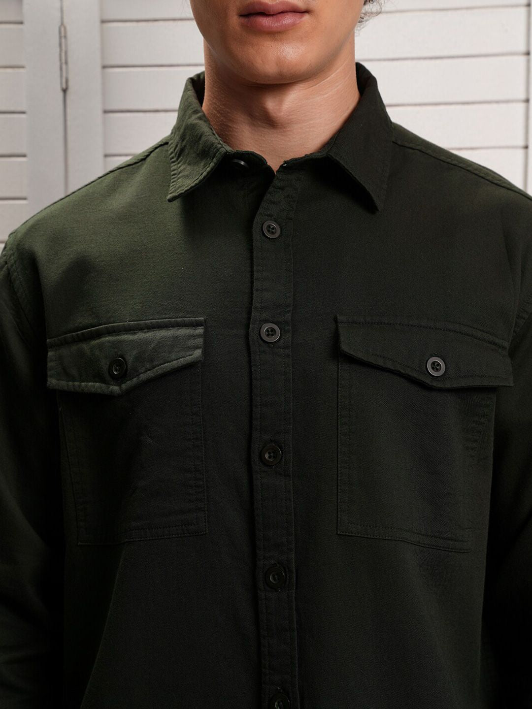 LOCOMOTIVE Premium Dobby Textured Utility Pocket Overshirt