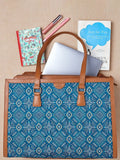 TEAL BY CHUMBAK Ethnic Motifs Printed Structured Tote Bag