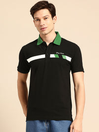 Being Human Printed Polo Collar Pure Cotton T-shirt