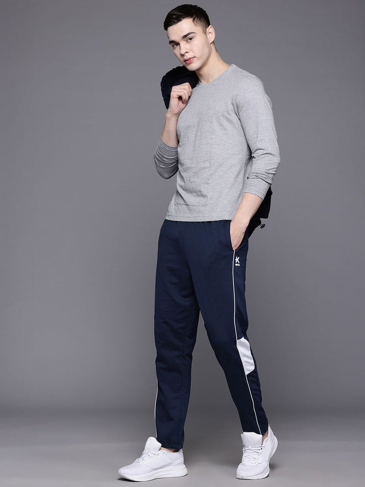 HRX oleh Hrithik Roshan Lelaki Seluar Jejak Gaya Hidup Regular Fit Mid-Rise