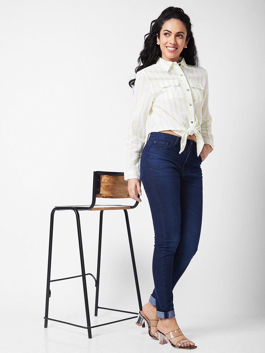 SPYKAR Women Opaque Striped Casual Shirt