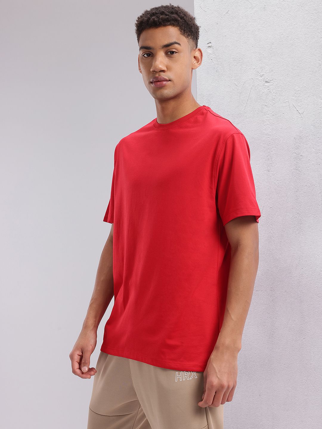 HRX by Hrithik Roshan Typography Printed Drop-Shoulder Sleeves Training T-shirt