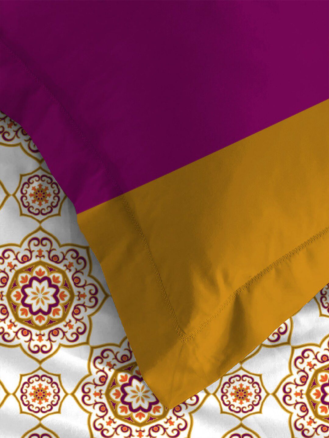 TRIDENT Majestic Mandala Urban Comfort Flat 144TC Single Pure Cotton Bedsheet Set