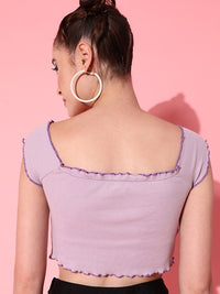 STREET 9 Elegant Lavender Solid Top