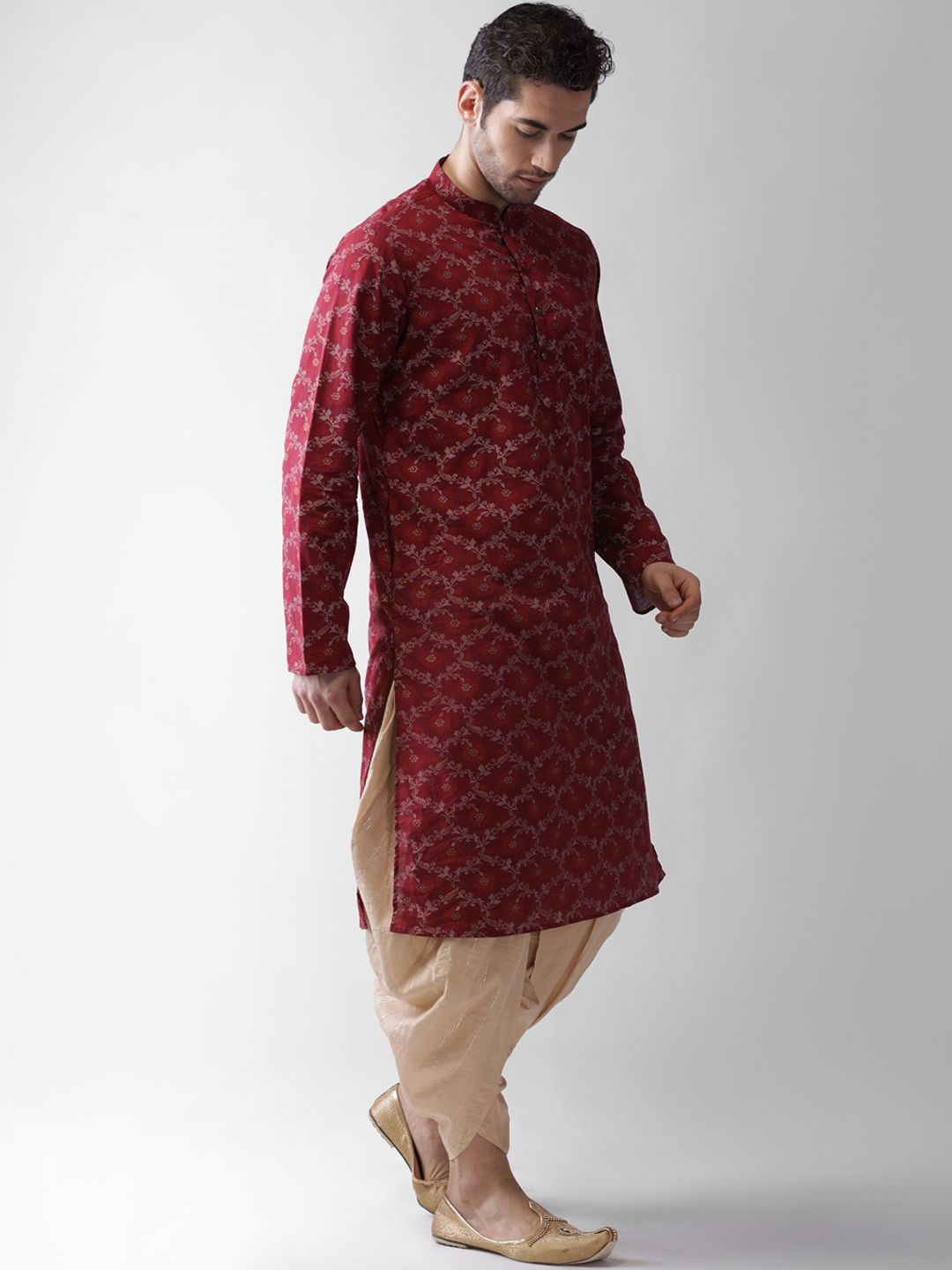 KISAH Ethnic Motifs Printed Mandarin Collar Kurta
