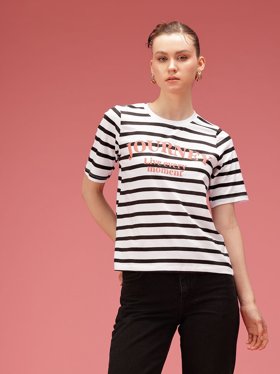 DressBerry Pure Cotton Striped T-shirt