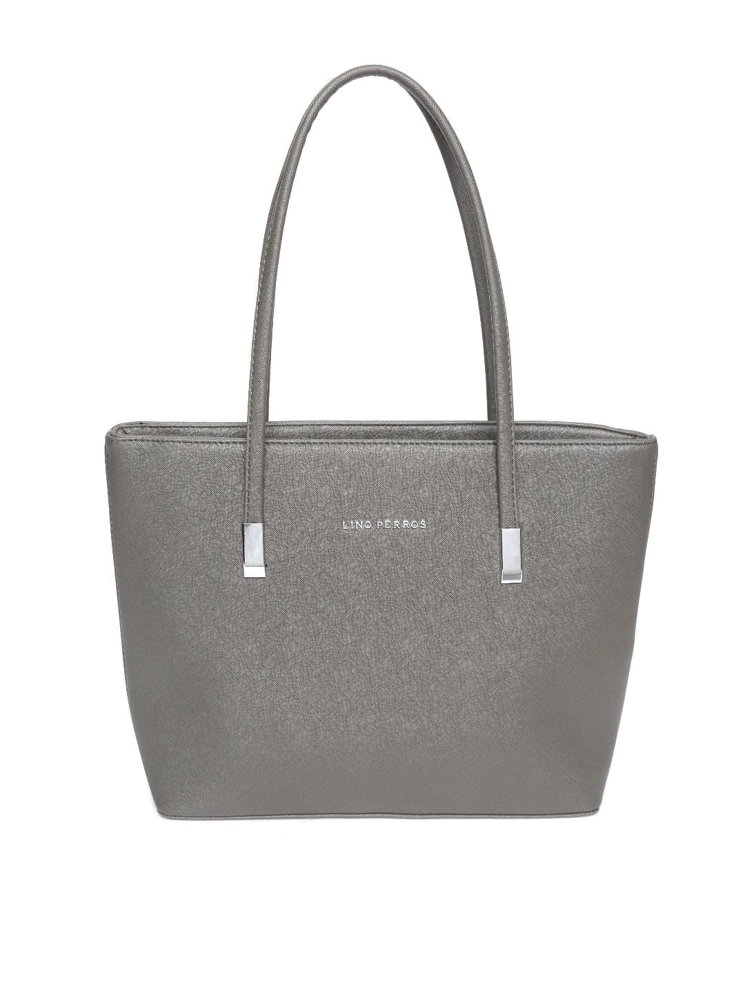 Lino Perros Grey Solid Shoulder Bag